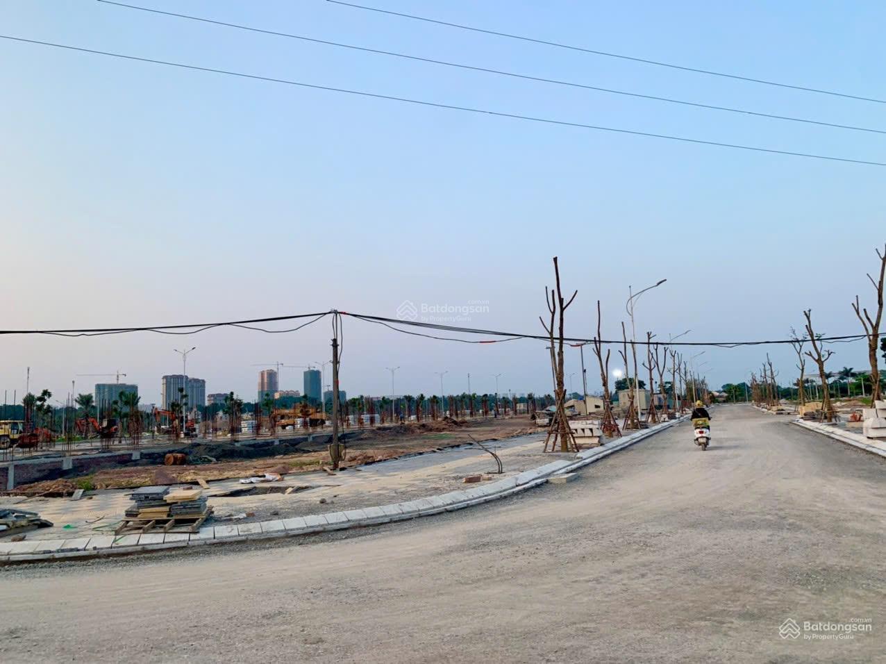 Phần đường nội khu dự án đã hoàn thiện