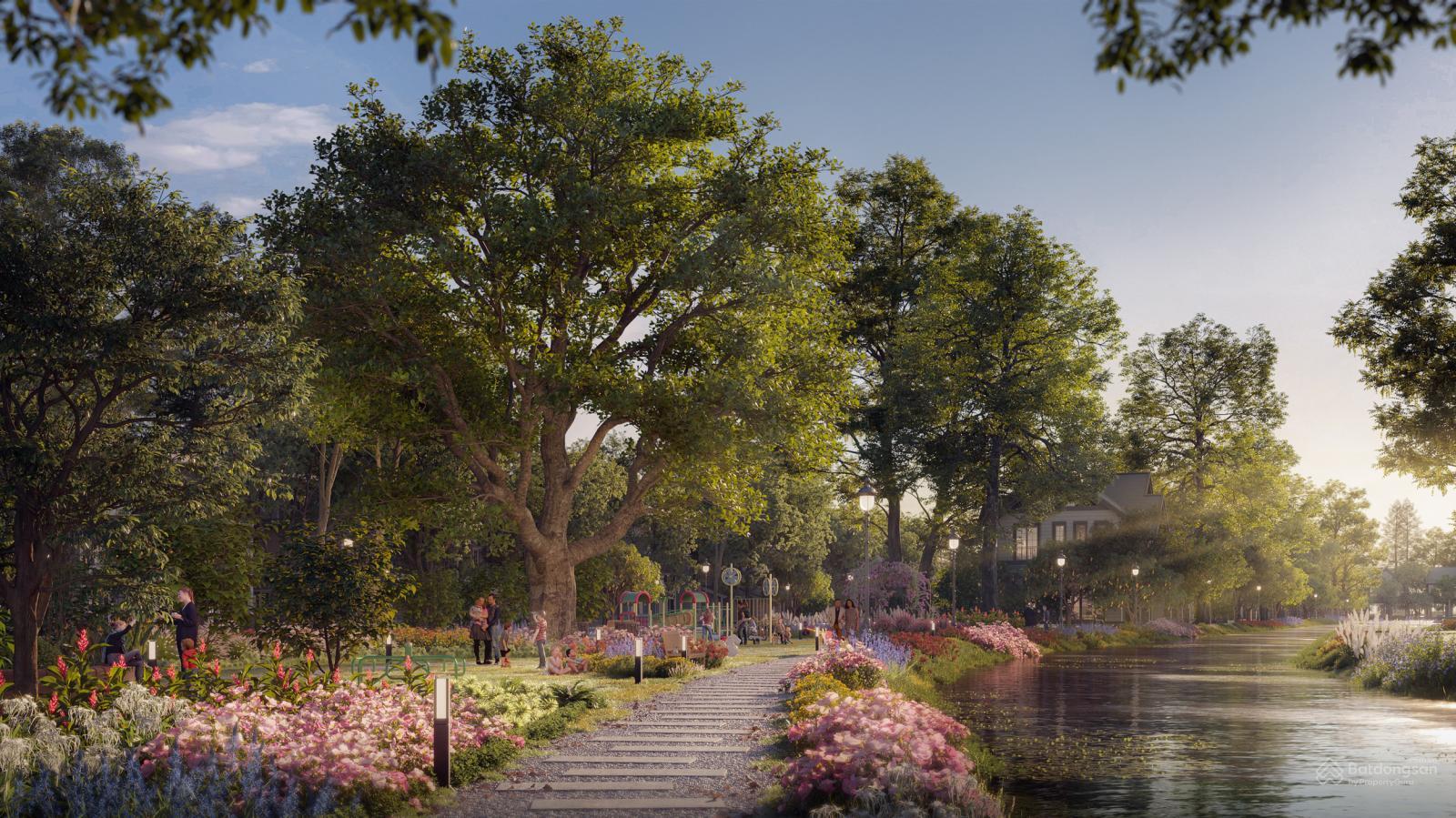 Cổng chào và lối vào dự án