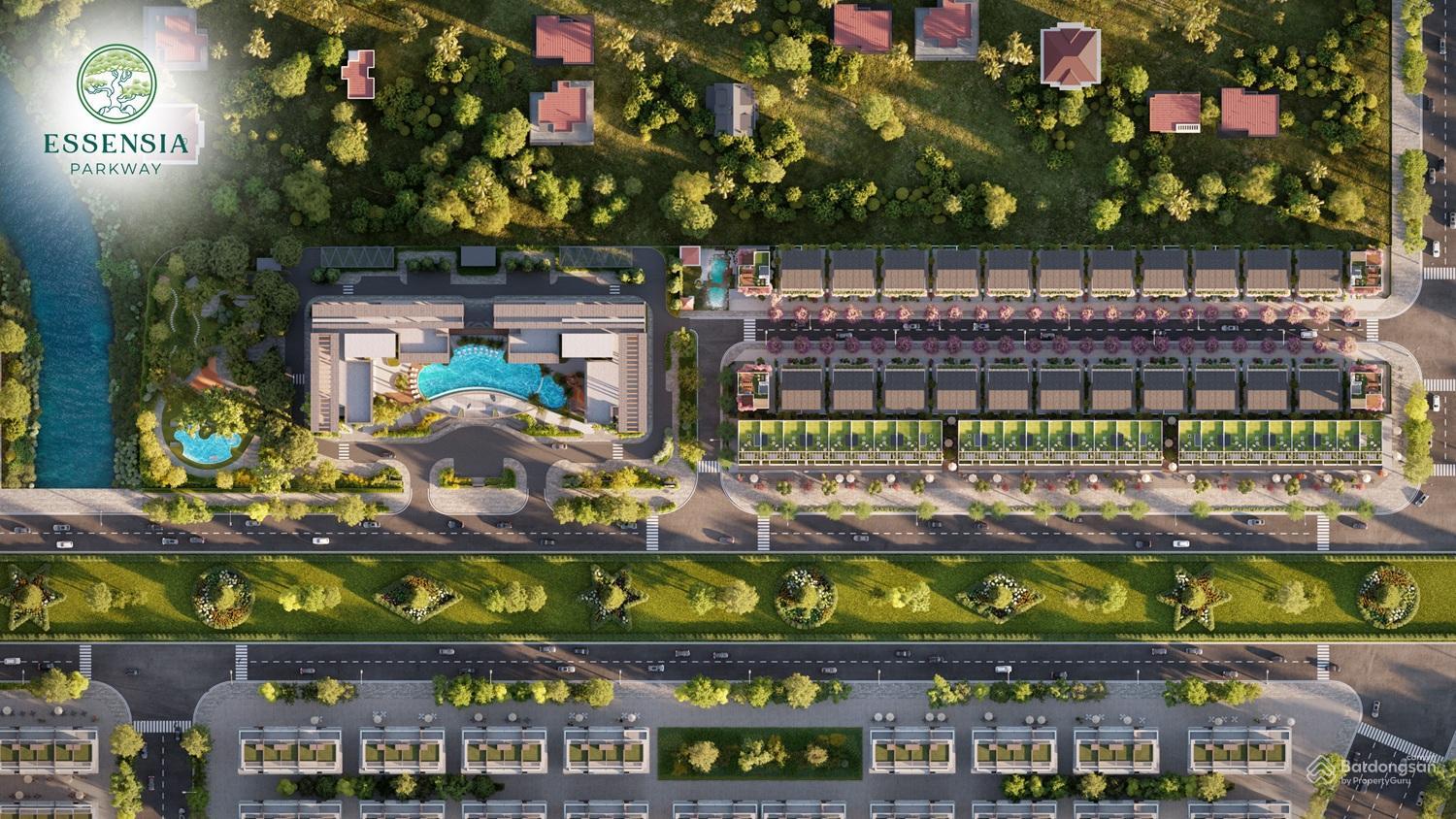 Không gian sống xanh và tiện ích tại Essensia Parkway