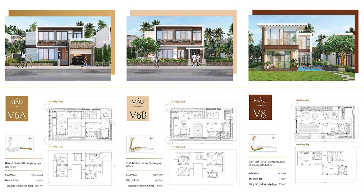 Mặt bằng mẫu biệt thự Para Draco