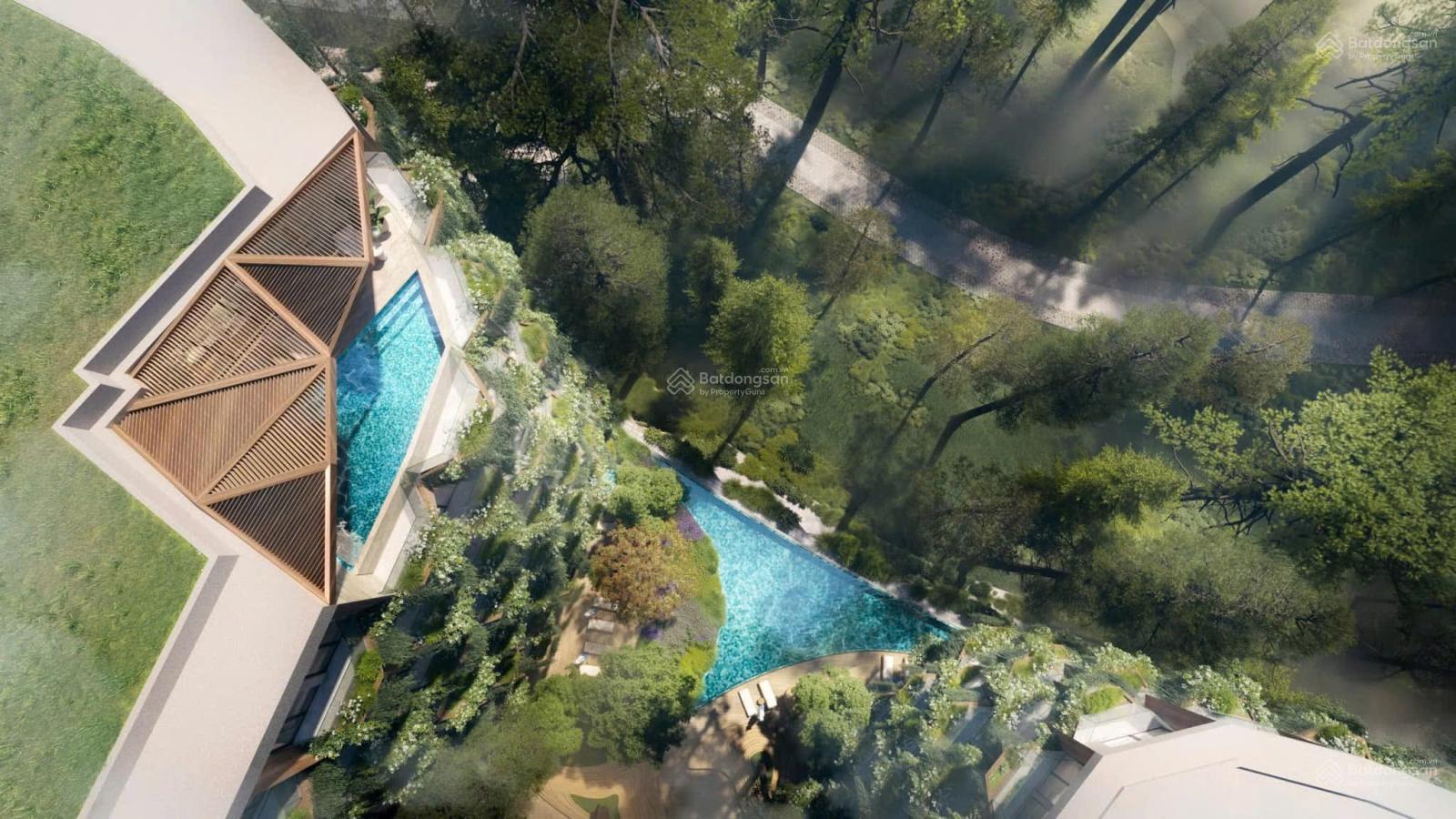 Phối cảnh mặt ngoài của khu khách sạn 5 sao