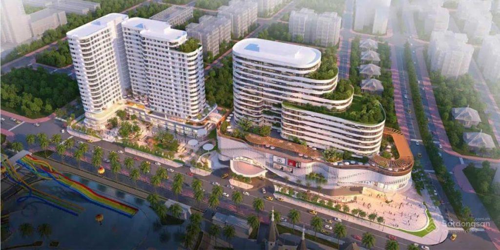 Khuôn viên xanh và đường dạo bộ