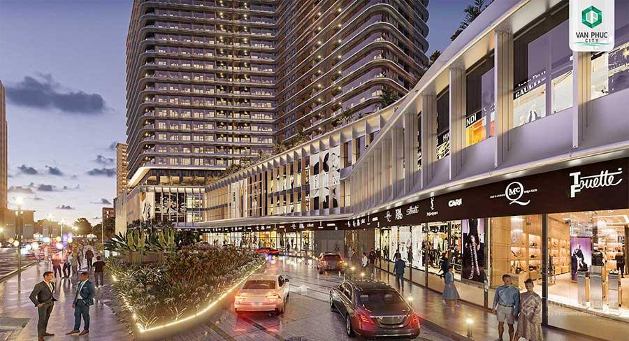 Phối cảnh một góc kiến trúc ngoại thất