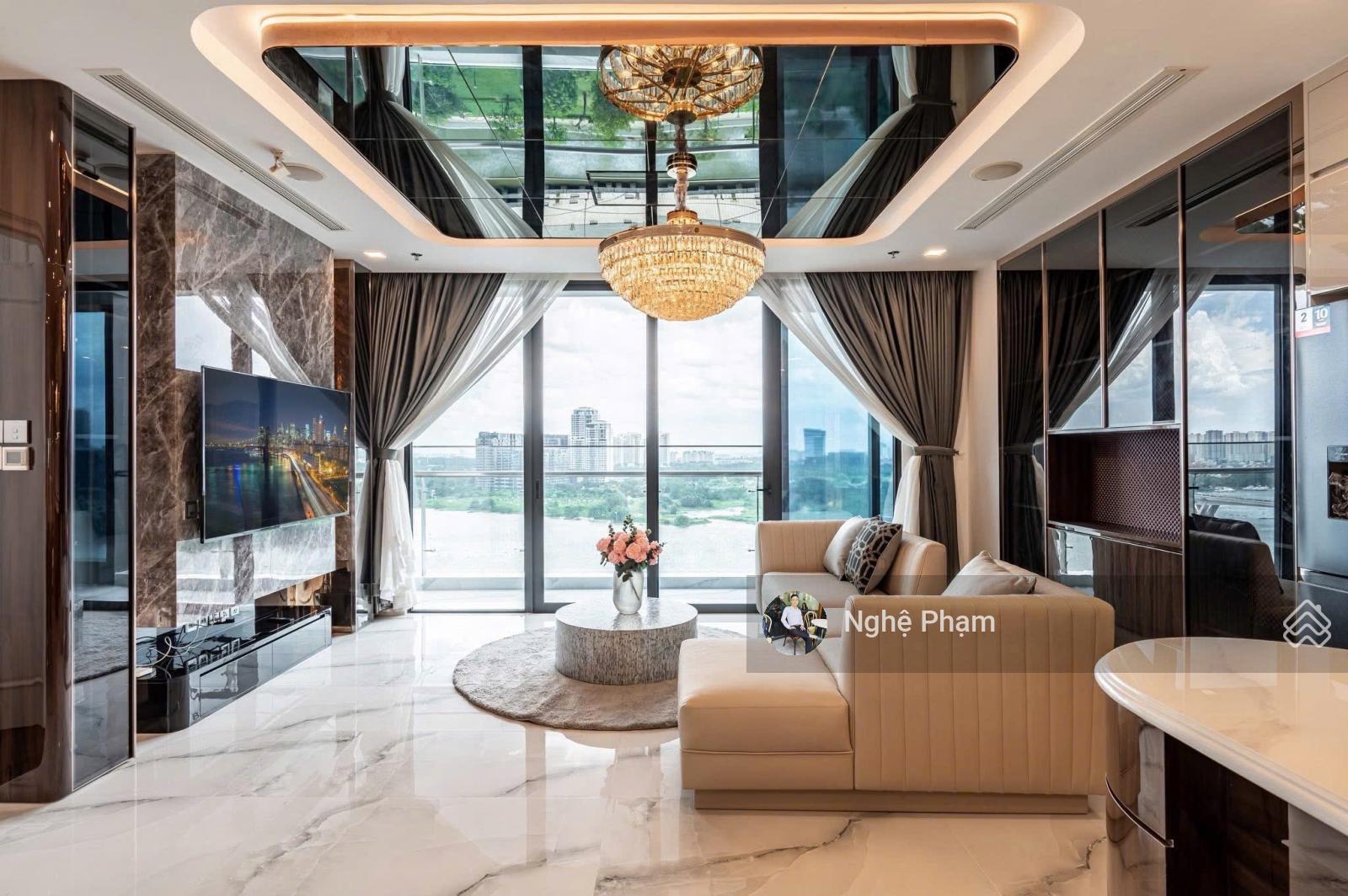 Không gian Nhà đẹp giá tốt. Cho thuê căn hộ 3PN Vinhomes Ba Son. Nhà rộng thoáng mát view sông. LH 0932 106 ***
