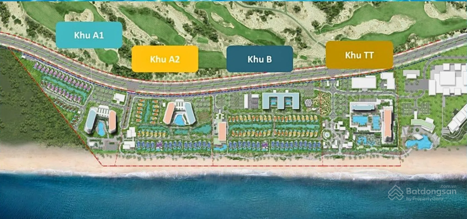 Ảnh vị trí chiến lược của Maia Resort Hồ Tràm