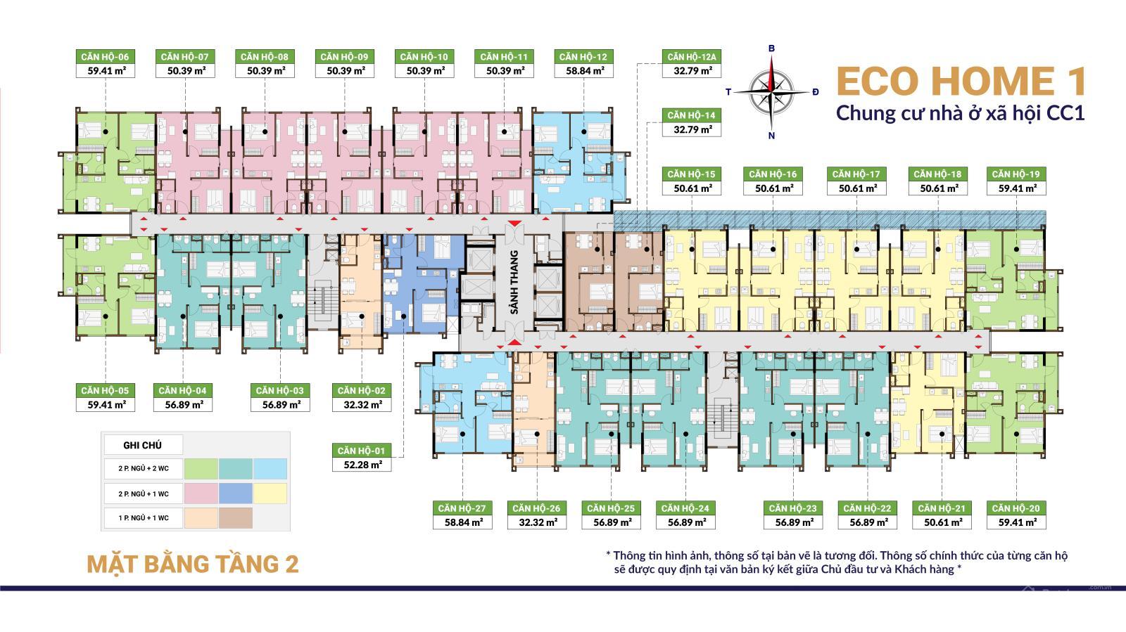 Mặt bằng tầng điển hình