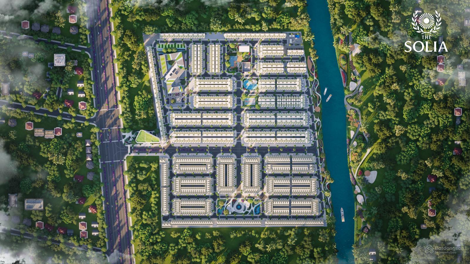 Phối cảnh đường nội khu dự án The Solia