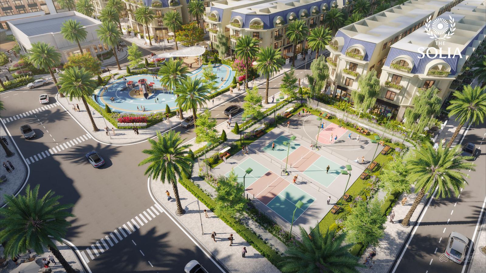 Khu vực đường nội bộ và vỉa hè