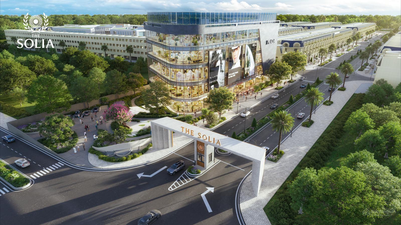 Phối cảnh khu nhà liền kề