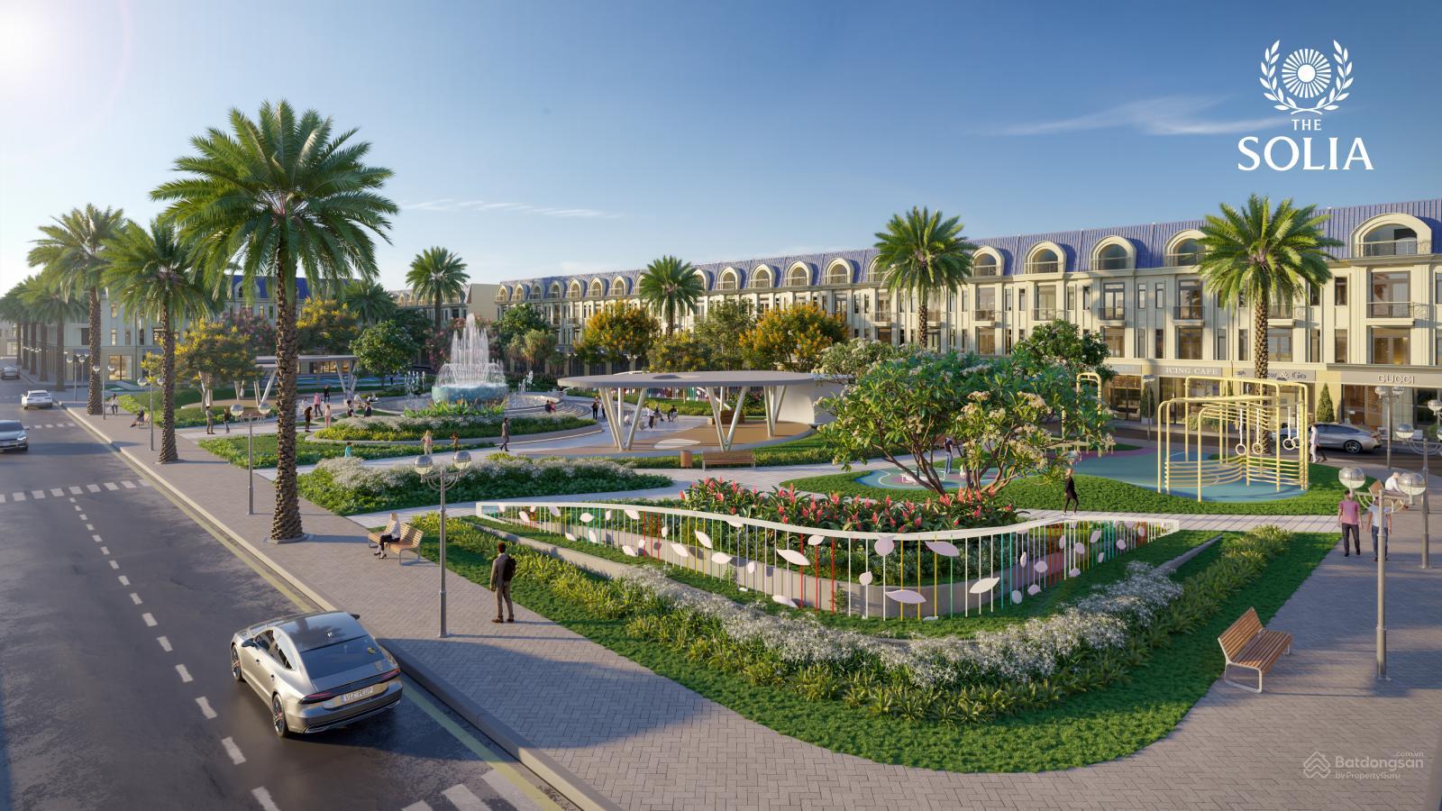 Mặt tiền khu đô thị The Solia