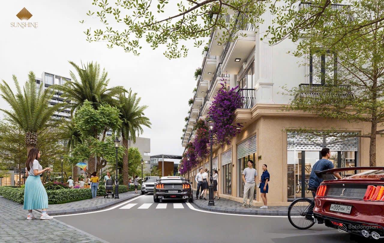 Một góc kiến trúc hiện đại của nhà liền kề Sao Đỏ Sunshine