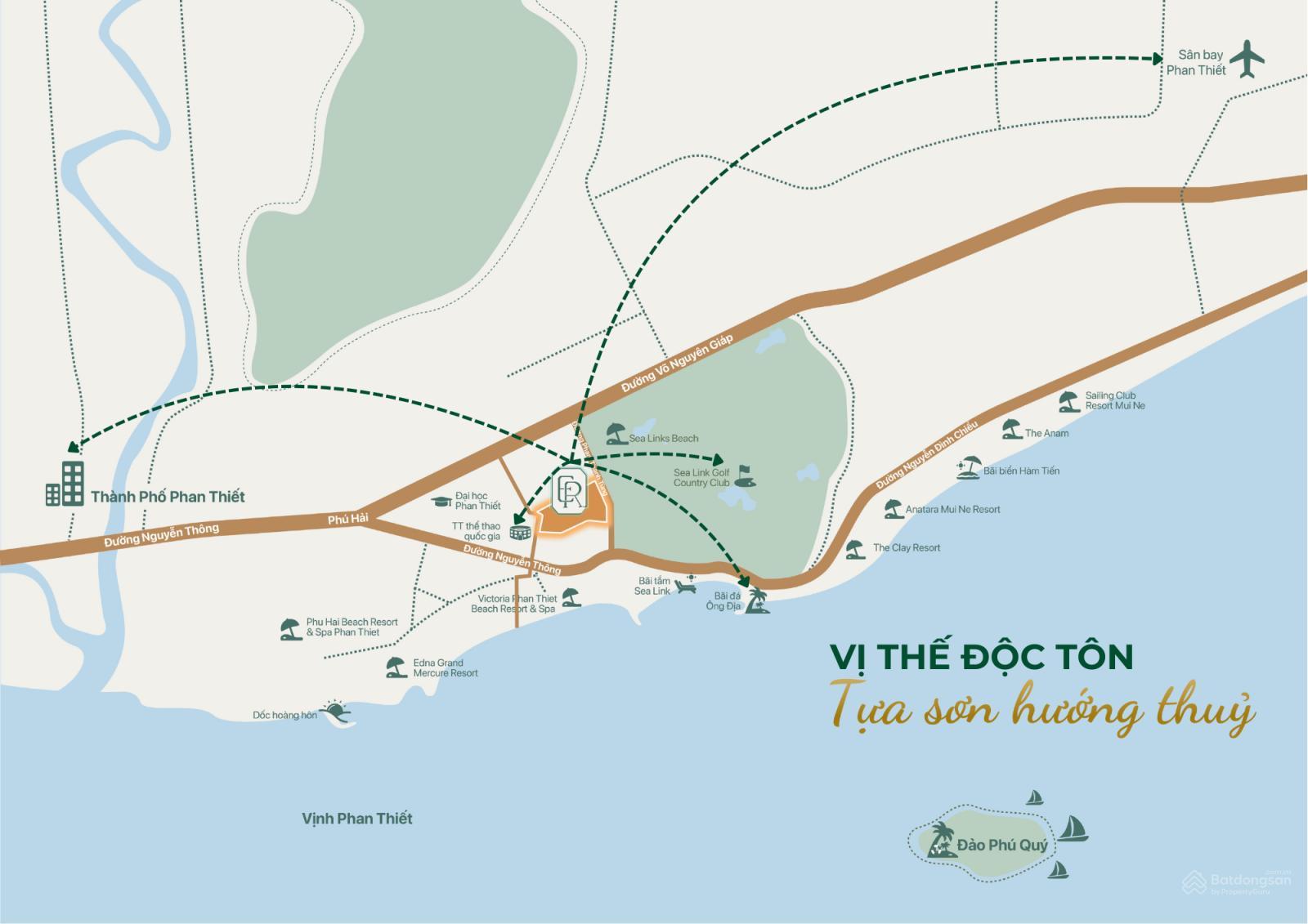 Toàn cảnh vị trí độc tôn của Emerald Residences