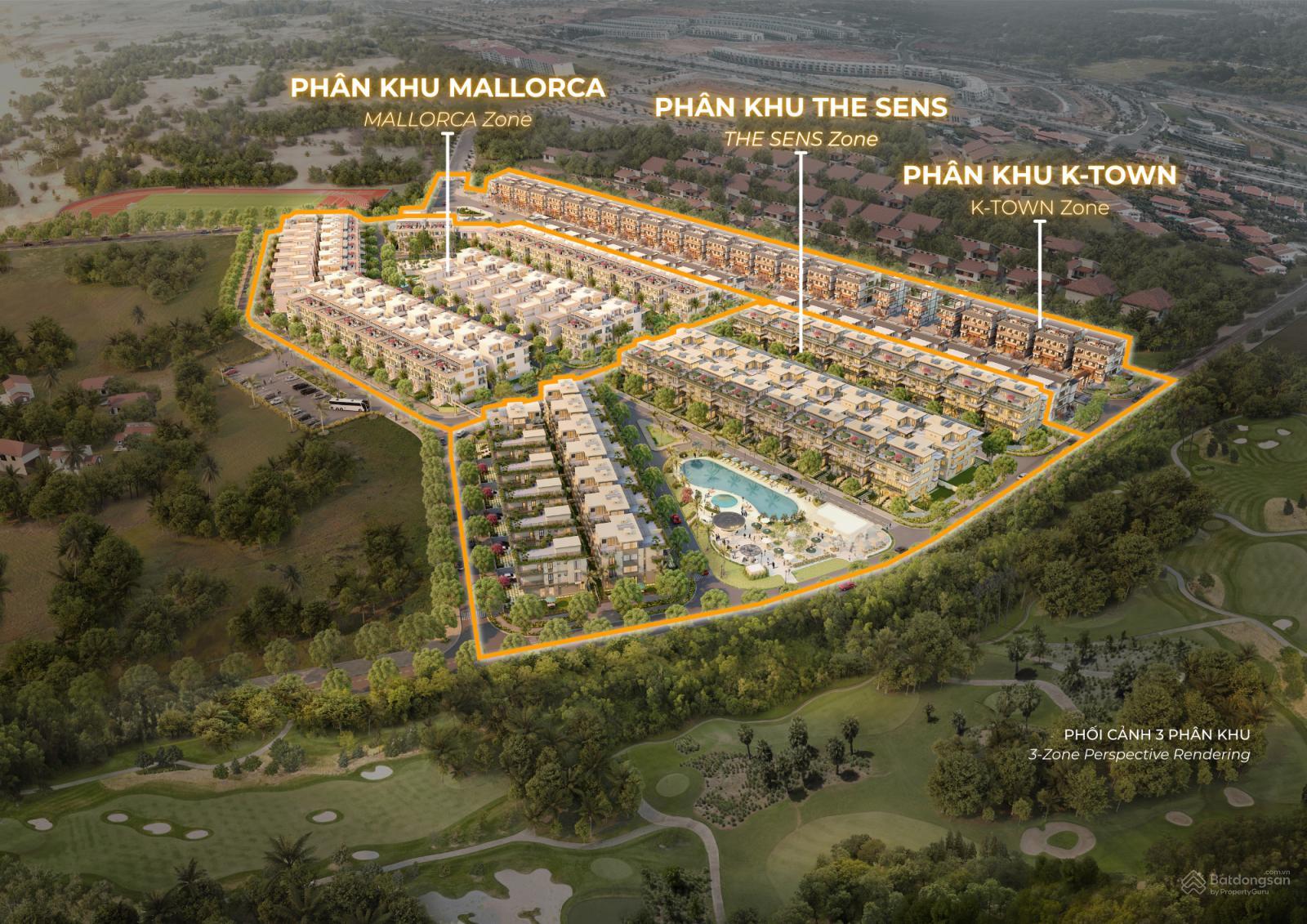 Mặt bằng tổng thể phân khu Mallorca