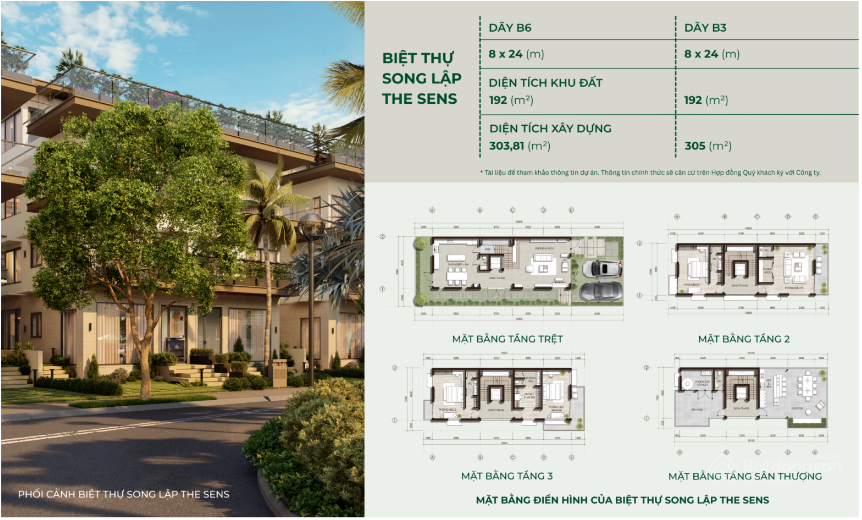 Biệt thự view biển buổi sáng