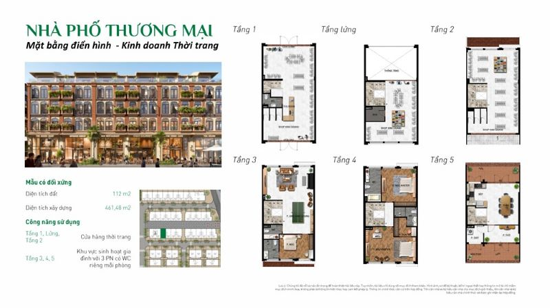 Chi tiết kiến trúc mái dốc và cột gỗ của Shophouse
