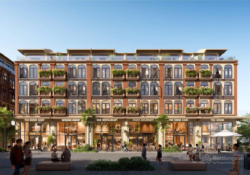 Phối cảnh Nhà phố thương mại Menas Zone Vỹ Dạ