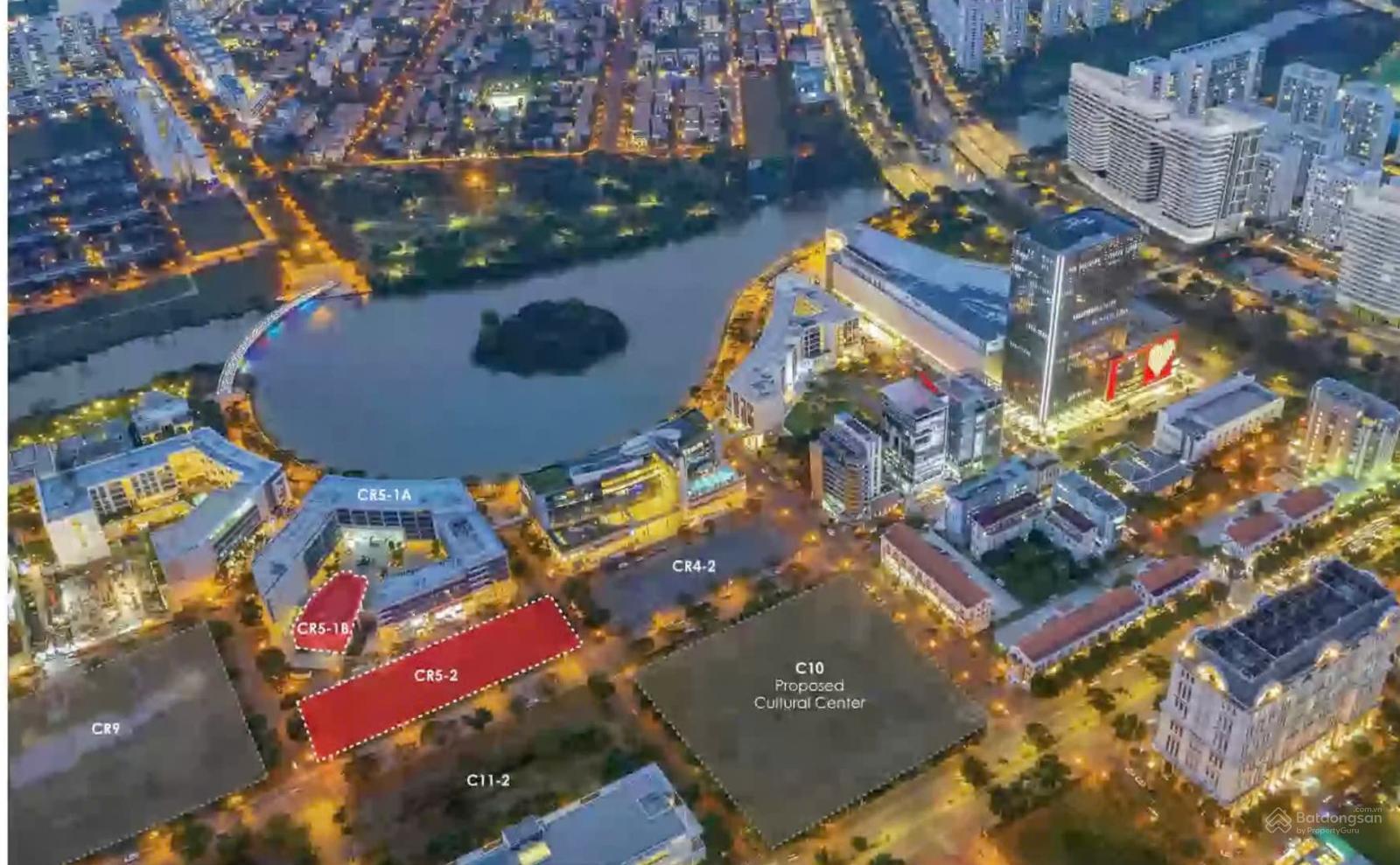 Hình ảnh vị trí dự án The Regency Phú Mỹ Hưng sát Hồ Bán Nguyệt và Cầu Ánh Sao