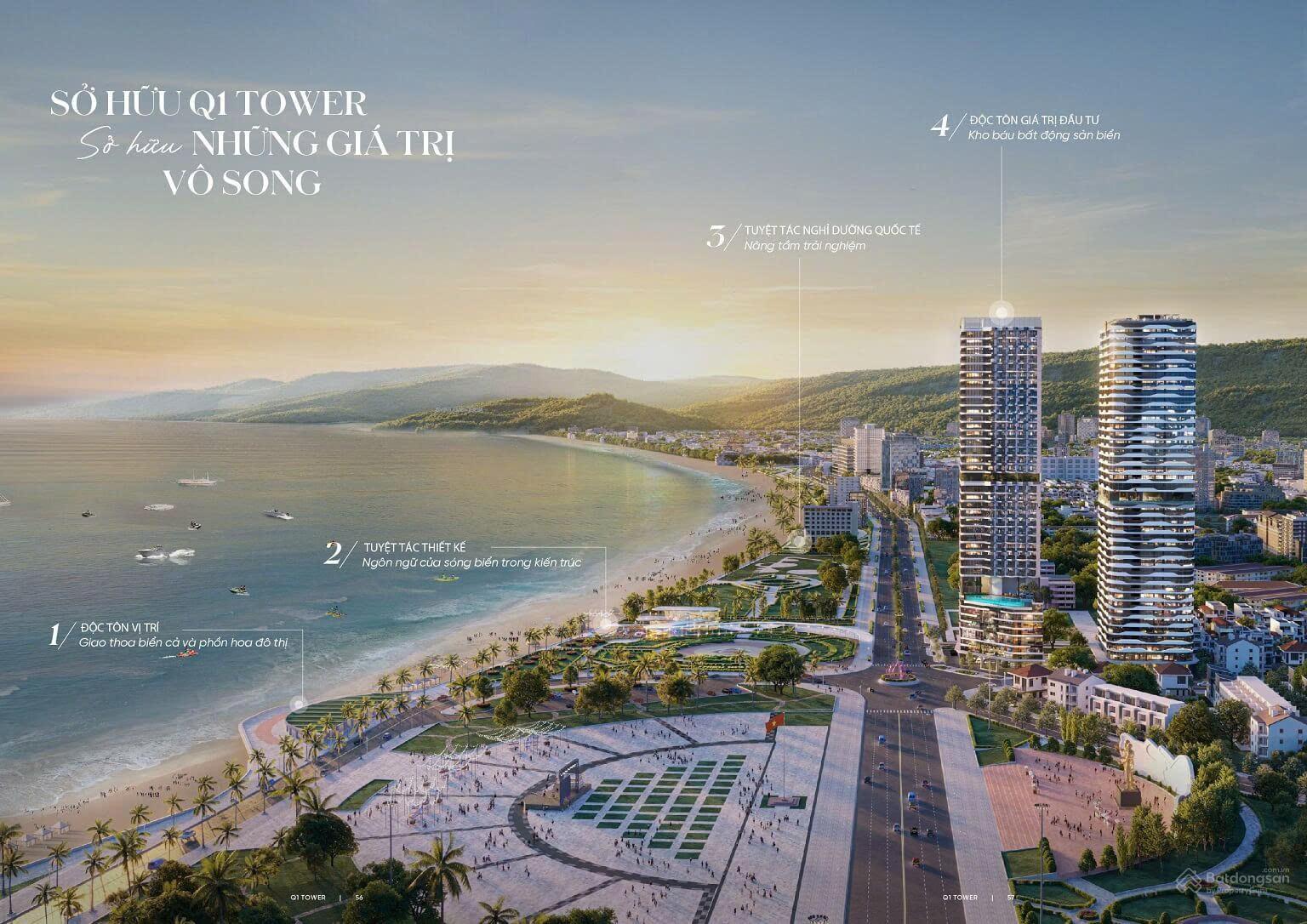 Tầm nhìn hướng biển của dự án Q1 Tower