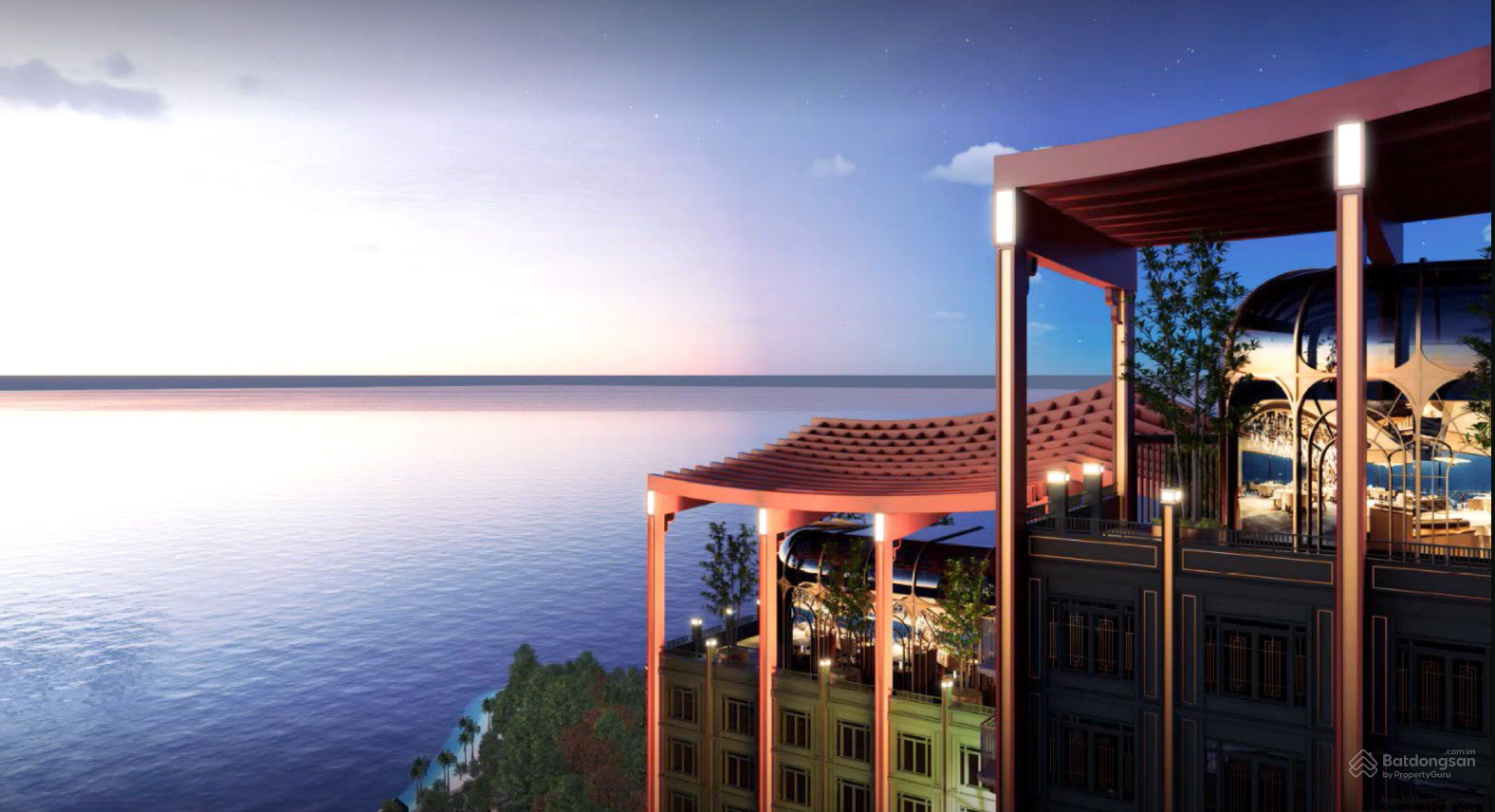 Ảnh phối cảnh bãi biển tại Nam Ô Heritage