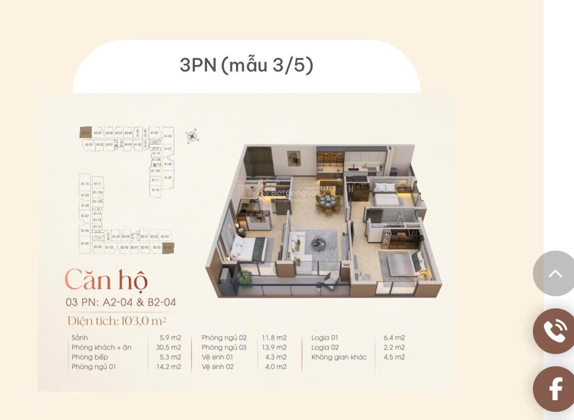 Alternative view of Bán căn 3PN tầng cao Long Biên Central ký HĐMB trực tiếp Chủ đầu tư