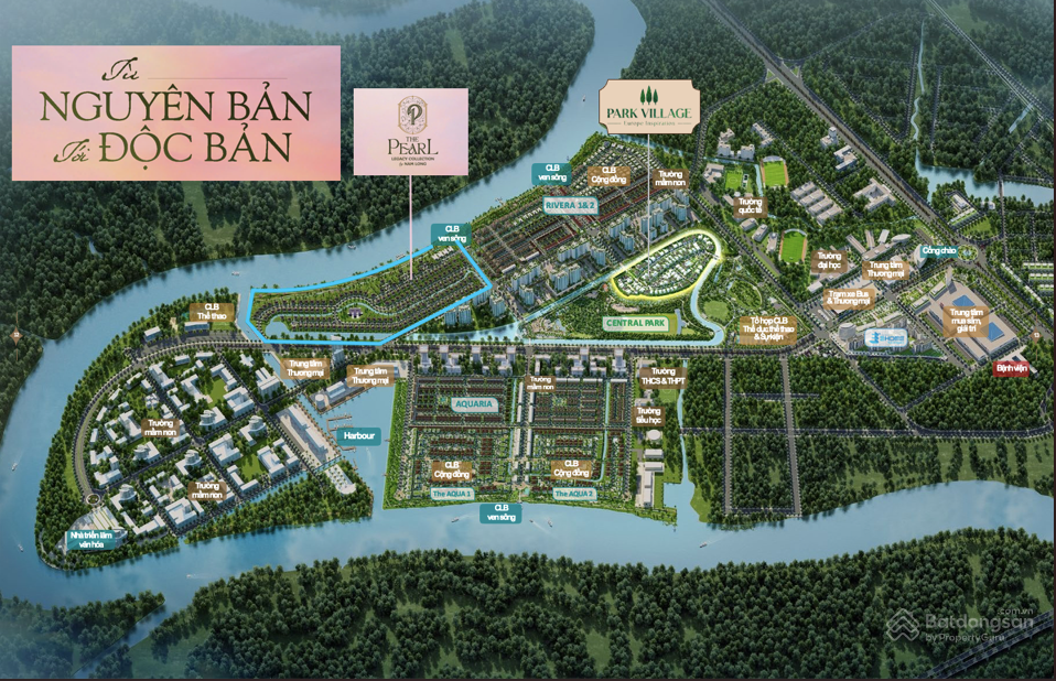 Vị trí đắc địa của The Pearl nằm tại khu đô thị Waterpoint