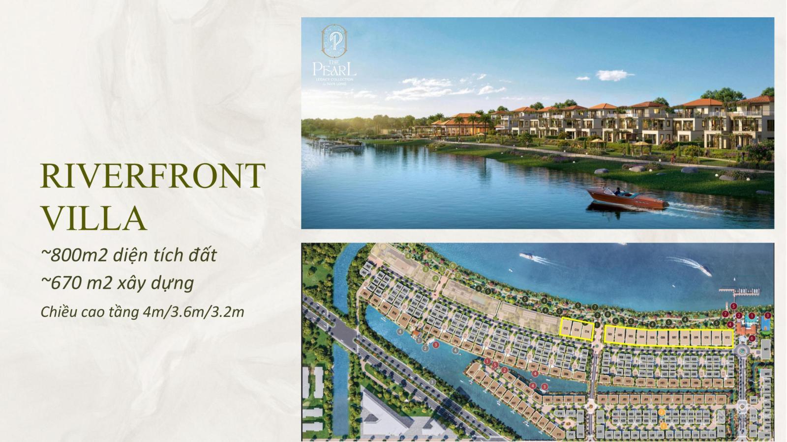 Cổng vào phân khu biệt lập The Pearl