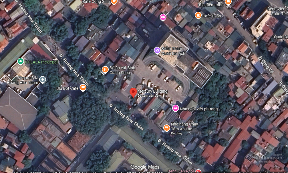 Phối cảnh mặt ngoài Mercury Building