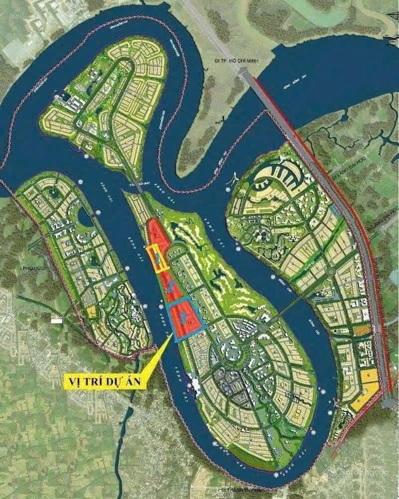 Cận cảnh vị trí đảo Đại Phước ven sông Đồng Nai