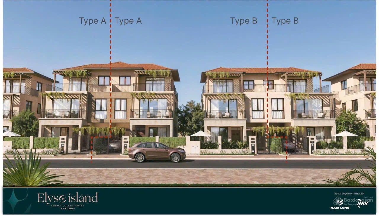 Phối cảnh biệt thự ven sông Elyse Island