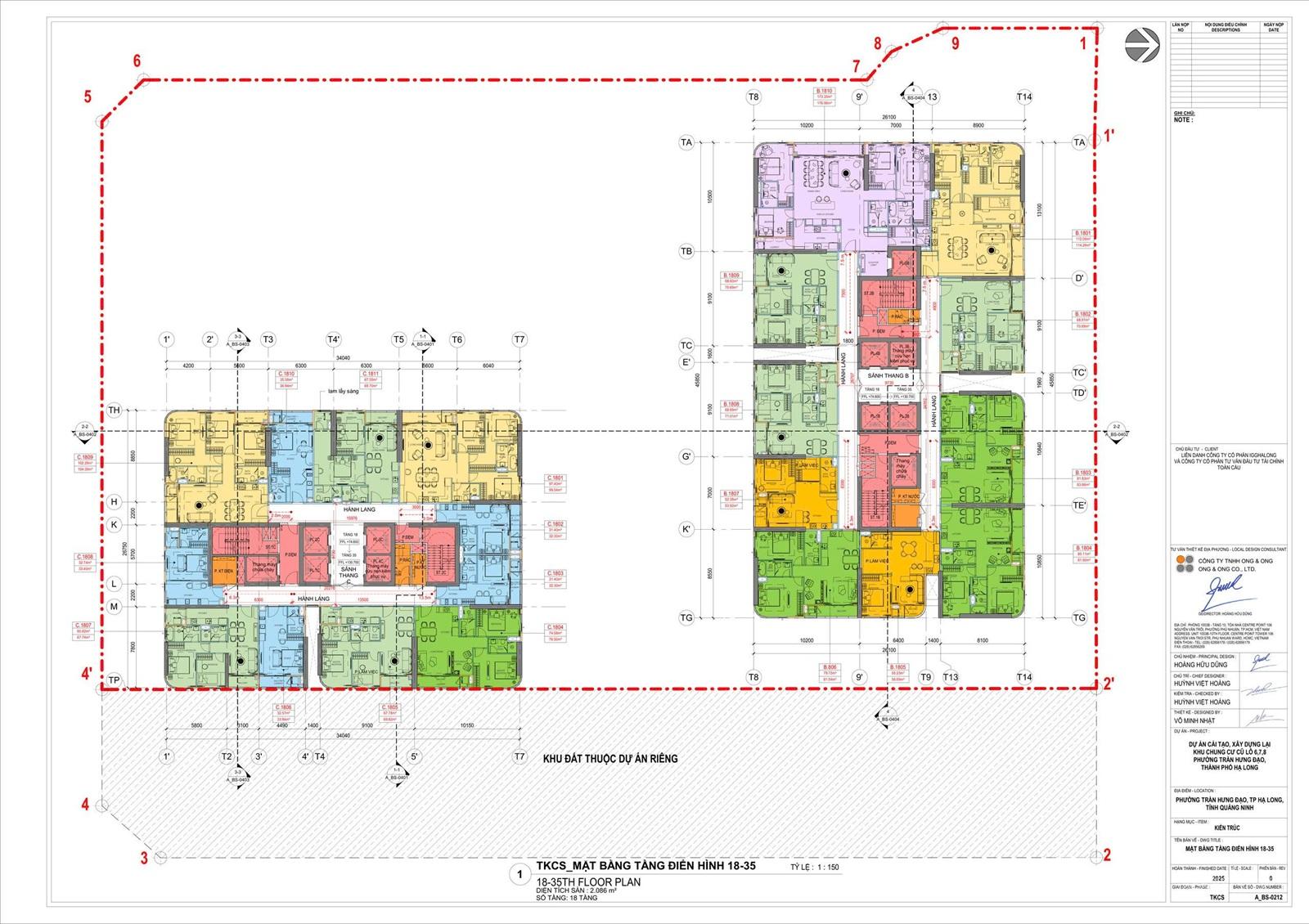 Mô hình thiết kế tòa tháp Landmark 35