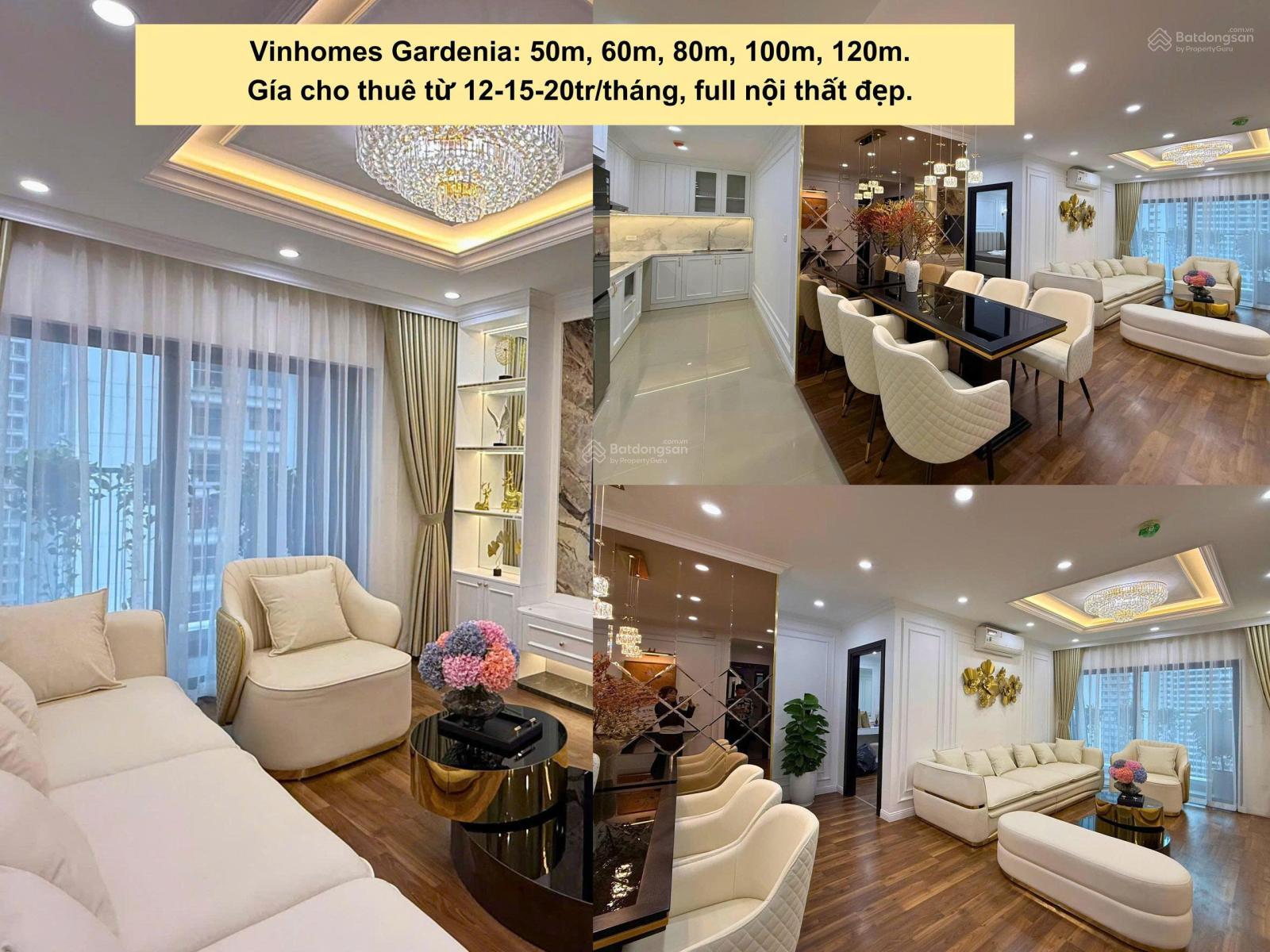 Không gian Cho thuê quỹ CH 1PN 2PN 3PN Duplex tại Vinhomes Gardenia, Mỹ Đình giá chỉ từ 14,5tr/th 0971 759 ***