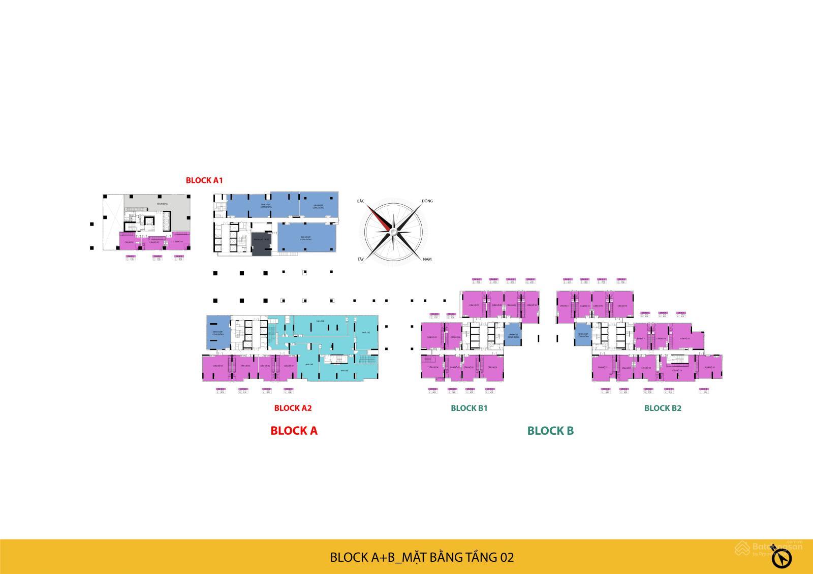 Phòng khách căn hộ mẫu Bcons NewSky