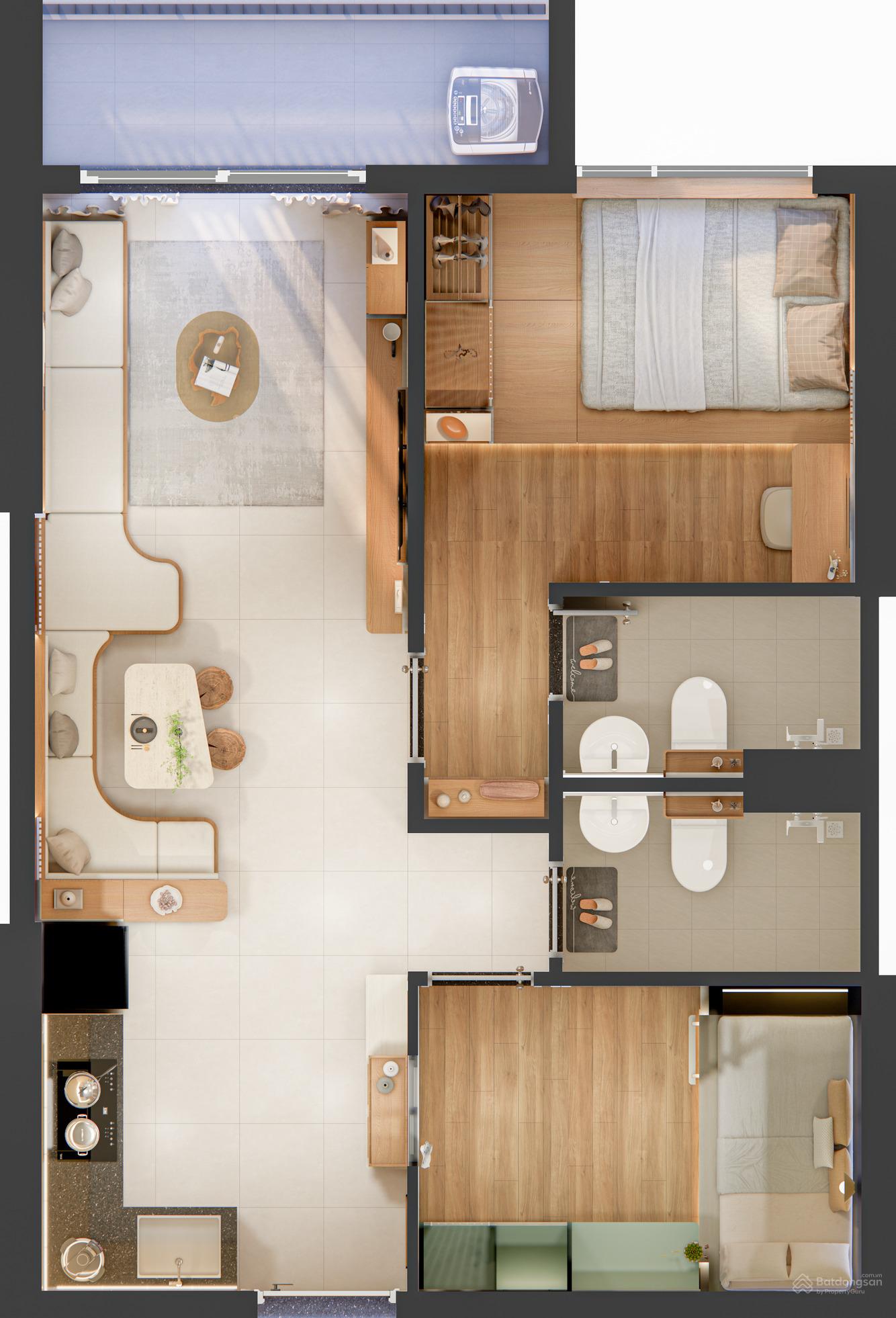 Phối cảnh toàn khu vào ban ngày