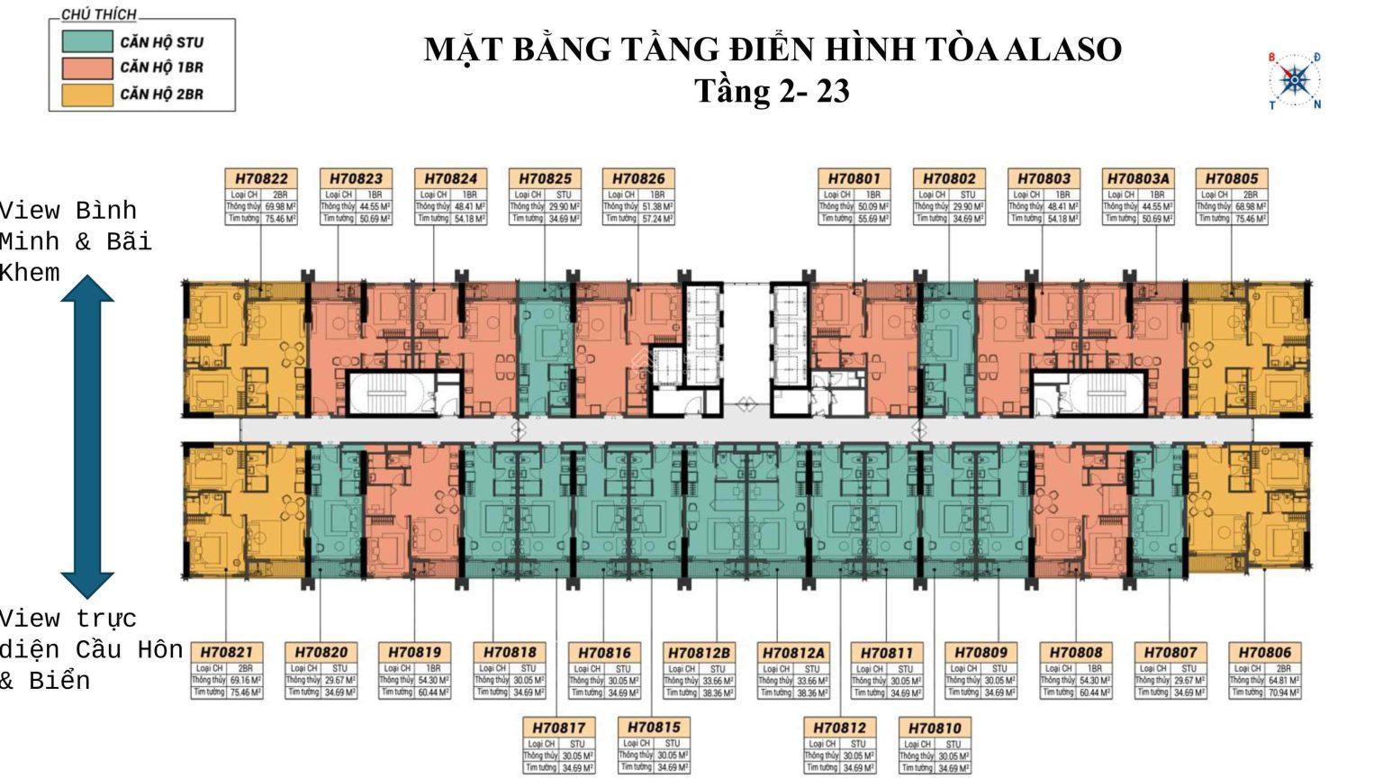 Ảnh nội thất căn hộ điển hình The Sunset