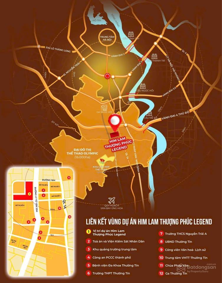 Bản đồ vị trí Him Lam Thượng Phúc Legend