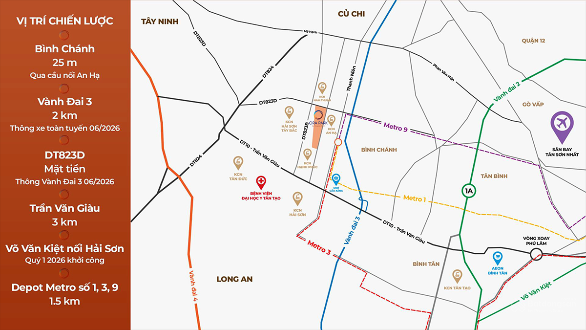 Ảnh vị trí phân khu Ora Park