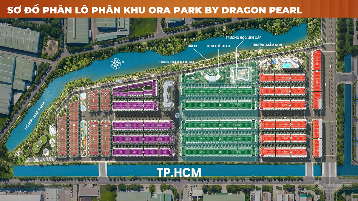 Ảnh mô tả thiết kế và loại hình sản phẩm tại Ora Park