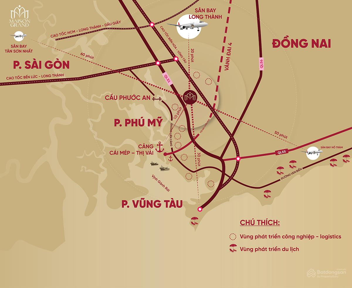 Ảnh vị trí dự án Maison Grand Phú Mỹ