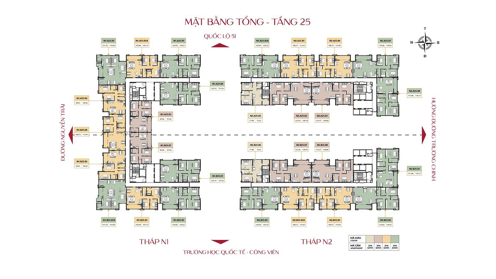 Phối cảnh khu vực công viên và cây xanh