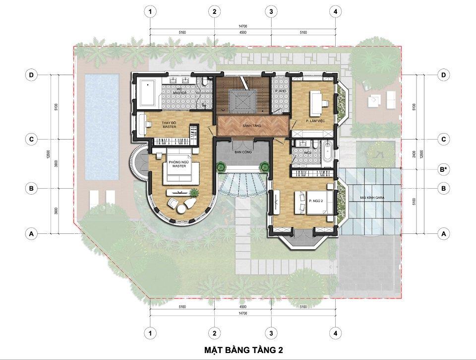 Hồ bơi hiện đại trong khu đô thị An Lạc Green Symphony