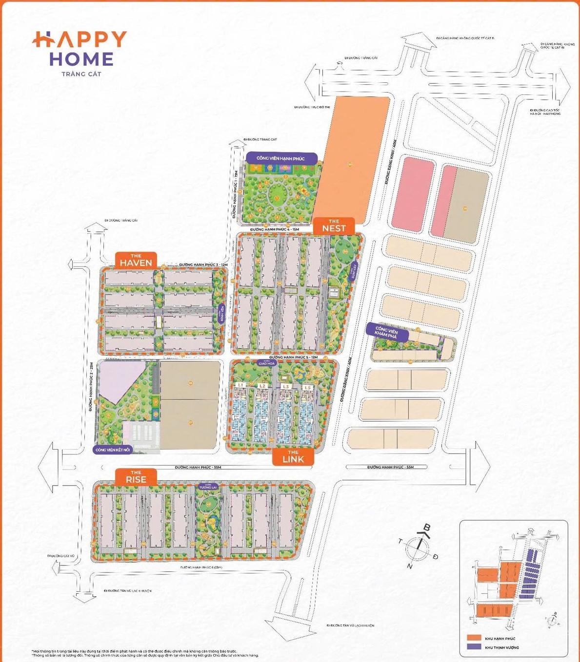 Phối cảnh phân khu căn hộ tại Happy Home Tràng Cát