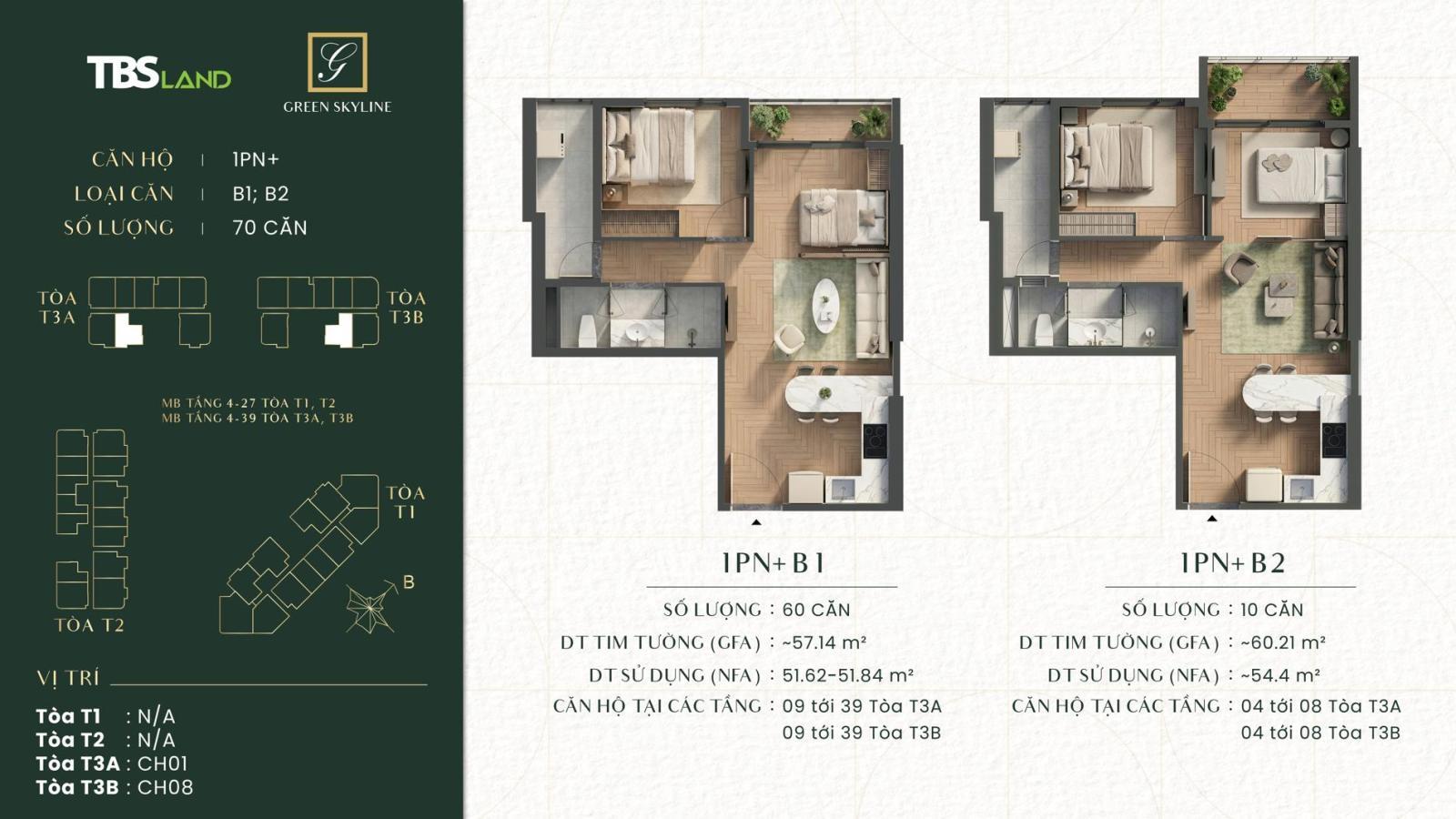 Thiết kế căn hộ 2 phòng ngủ