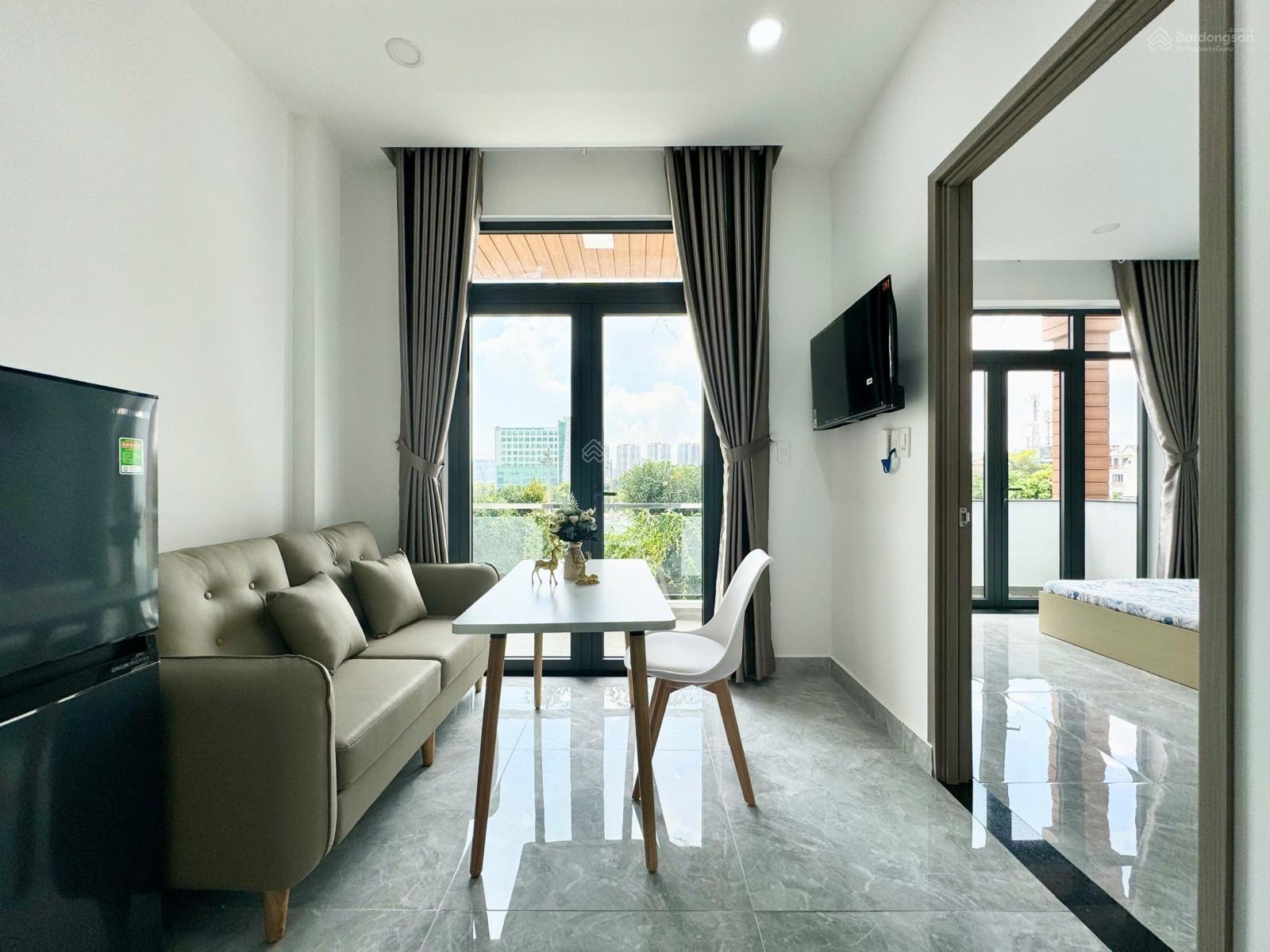 Không gian Cho thuê CHDV 1PN 2 ban công - đầy đủ nội thất
