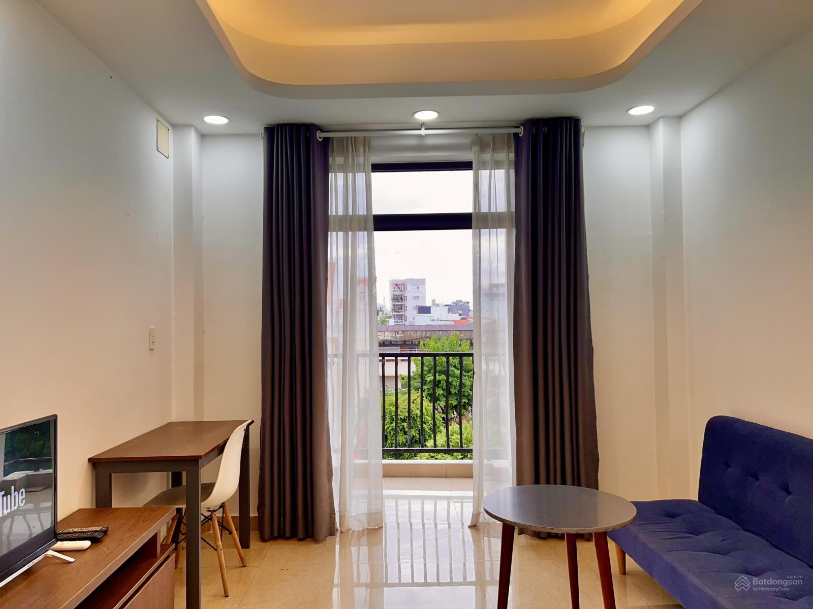 Không gian Cho thuê căn hộ 1PN - ban công - mới 100% - Võ Thị Sáu Quận 3 - sát Nhà thờ Tân Định, gần Pasteur