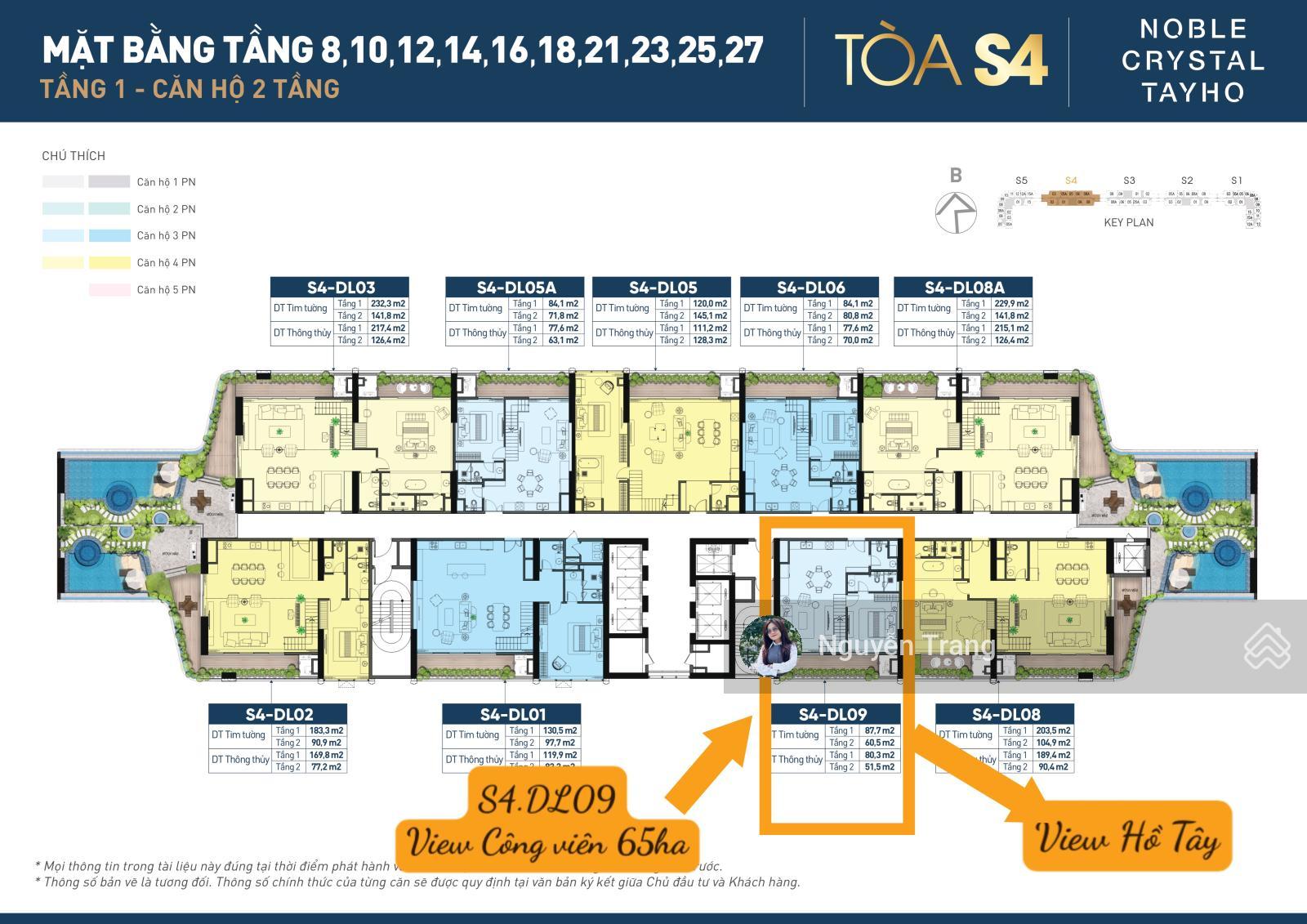 Noble Crystal Tây Hồ – Duplex 3PN 146,2m2 View Công Viên 65ha & Hồ Tây | Suất Nội Bộ Tặng 1 Tỷ + Xe Porsche - Ảnh 3