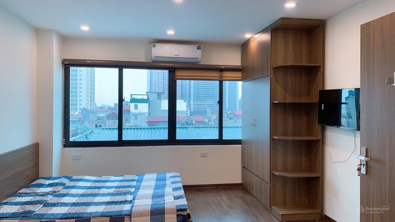 Không gian Cho thuê cc mini cao cấp vị trí vàng Trần Thái Tông full nội thất, thang máy, pccc giá 4,6 triệu
