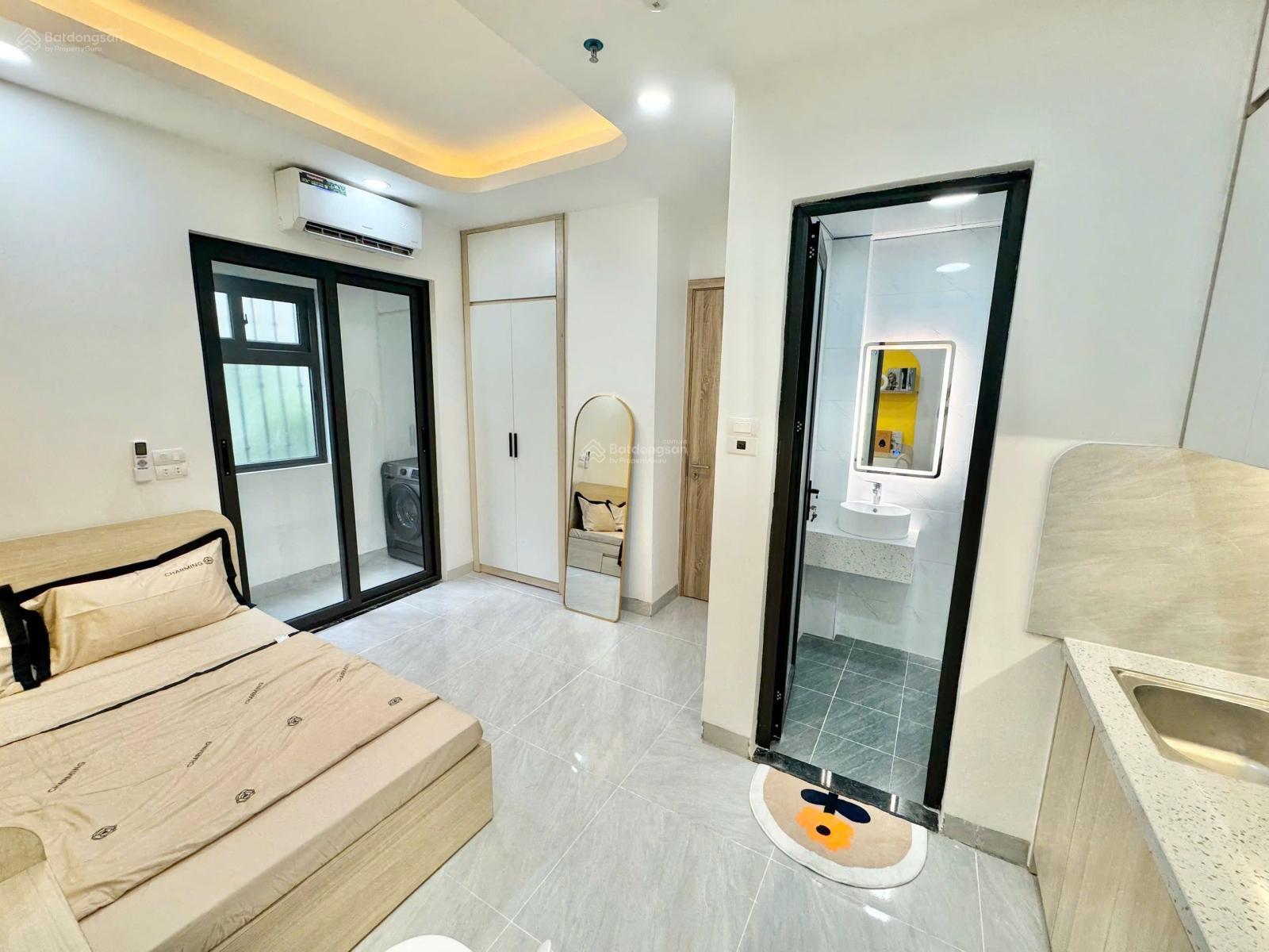 Không gian Siêu phẩm CCMN 25m2 full đồ xịn sò. Máy giặt riêng, ban công tại Hồ Ba Mẫu