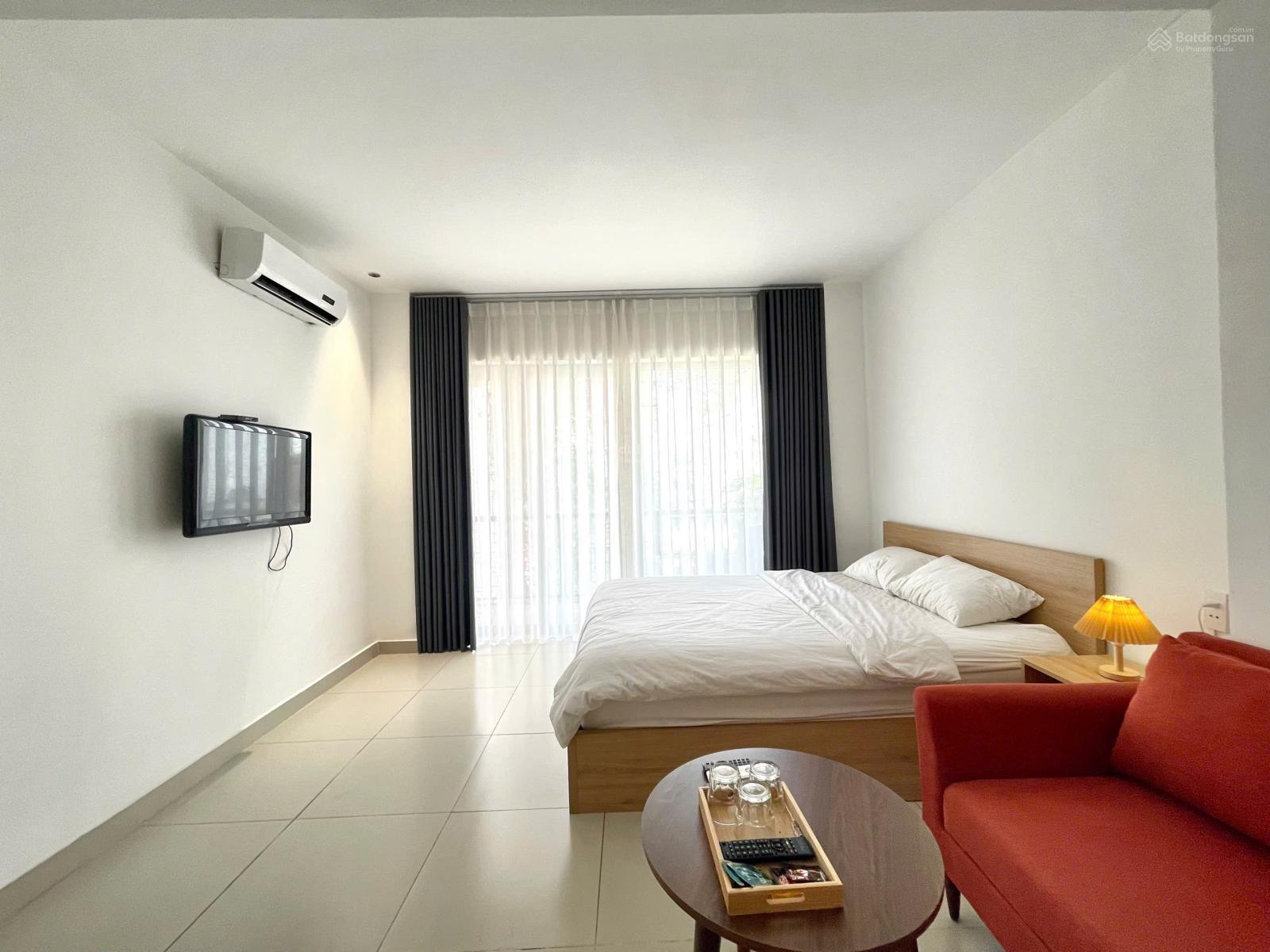 Không gian Cho thuê căn hộ 1PN 40m2 ban công mới - Đường Nguyễn Phi Khanh, Quận 1, gần Chợ Tân Định, kế ĐH UEH