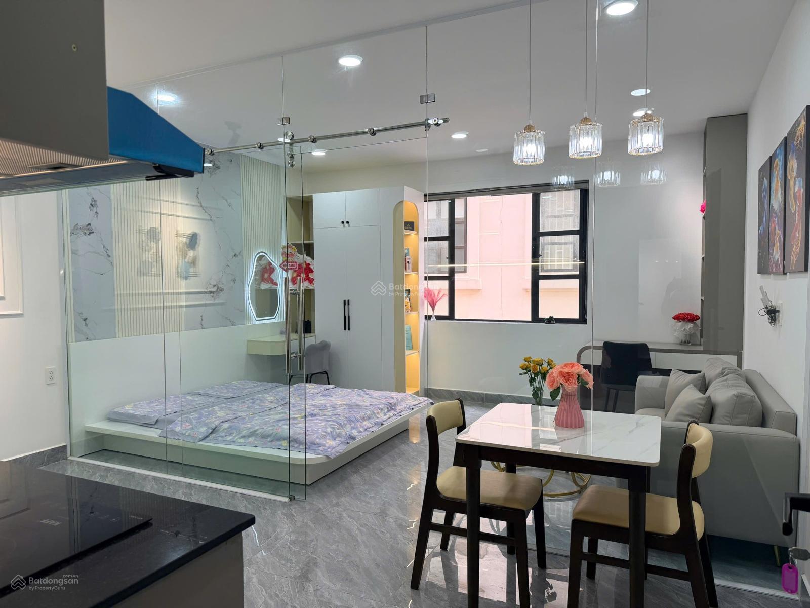 Không gian Cho thuê phòng ngủ tách bếp, full nội thất cao cấp như hình Cityland Lotte Mart Gò Vấp