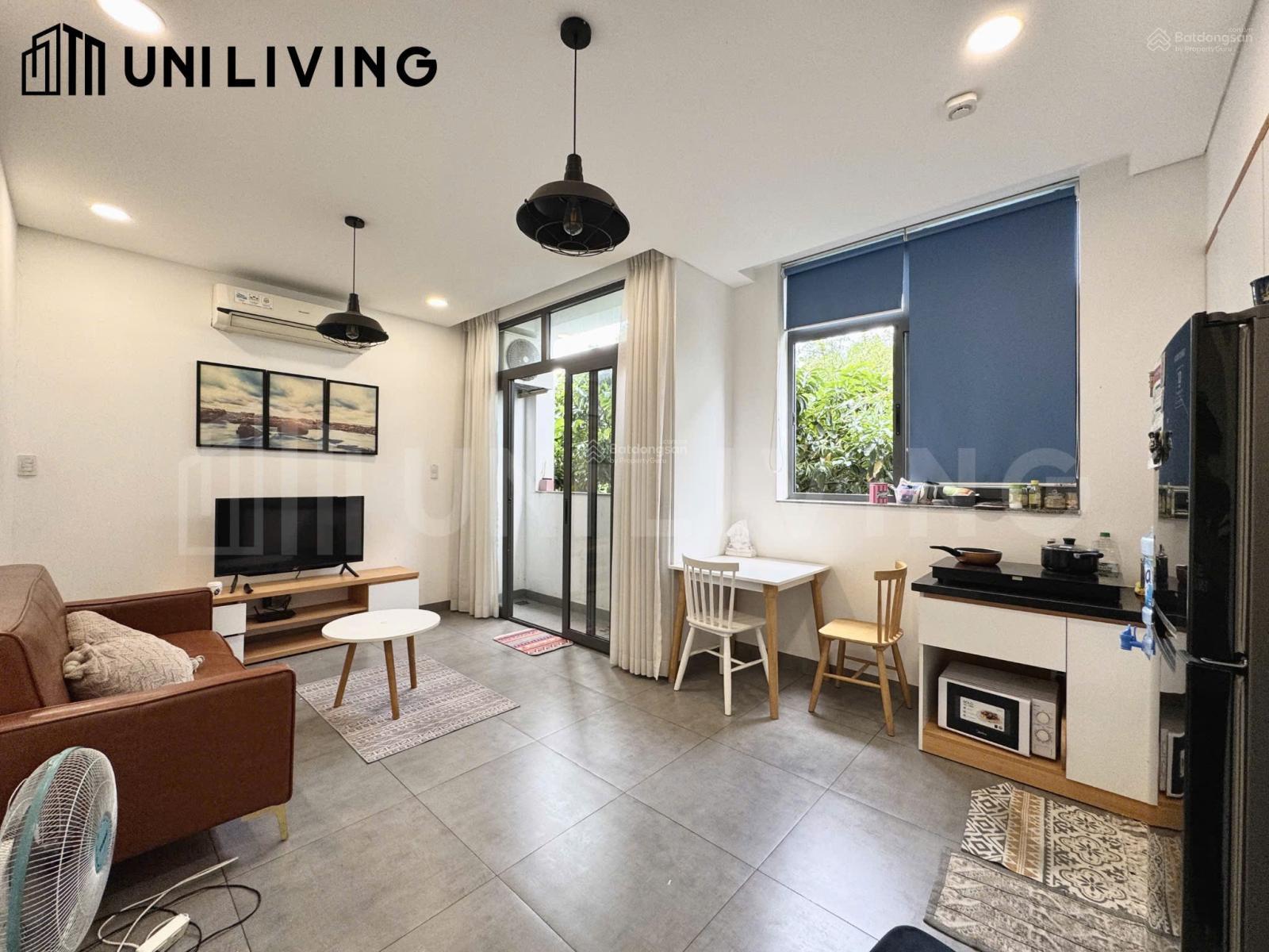 Không gian Sắp trống căn hộ 1PN ban công nhiều ánh sáng & gió
